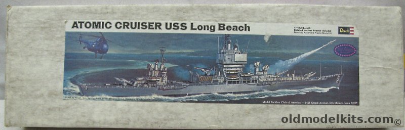 Revell 1/508 USS Long Beach Nuclear Powered Cruiser - Model Builders Club Issue plastic model kit